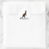 🎨 Kangaroo Artで創造性を発揮 ラウンドシール (バッグ)