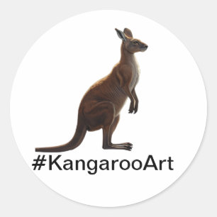 🎨 Kangaroo Artで創造性を発揮 ラウンドシール