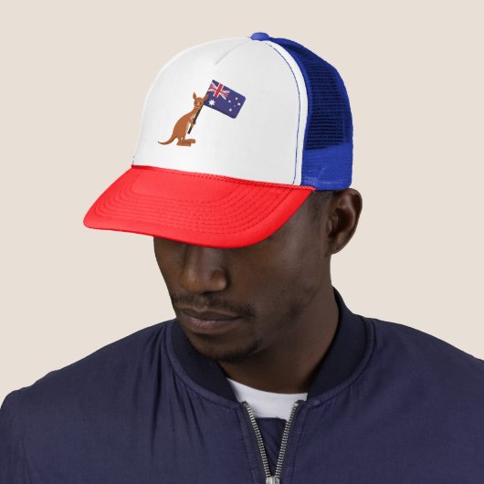 kangaroo australia flag キャップ (インサイチュ)