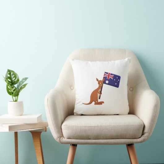 kangaroo australia flag クッション (椅子)