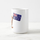 kangaroo australia flag コーヒーマグカップ (中央)