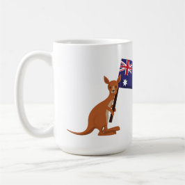 kangaroo australia flag コーヒーマグカップ