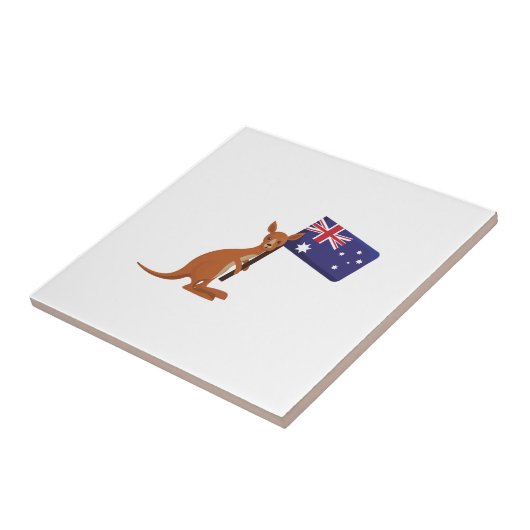 kangaroo australia flag タイル (側面)