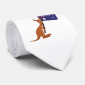 kangaroo australia flag ネクタイ (ロール)