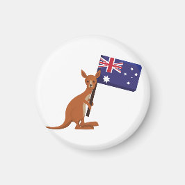kangaroo australia flag マグネット