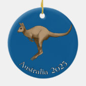 Kangaroo Australia Ornament セラミックオーナメント (裏面)