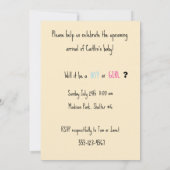 Kangaroo Baby Digital Download Invitations 招待状 (裏面)