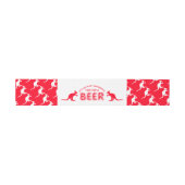 Kangaroo Beer，オーストラリアのクリスマス 招待状ベリーバンド (フラット)