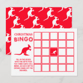 Kangaroo Beer, Australian Christmas Bingo Card 招待状 (正面/裏面)