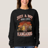 Kangaroo Boy Australia Kangaroo スウェットシャツ (正面)