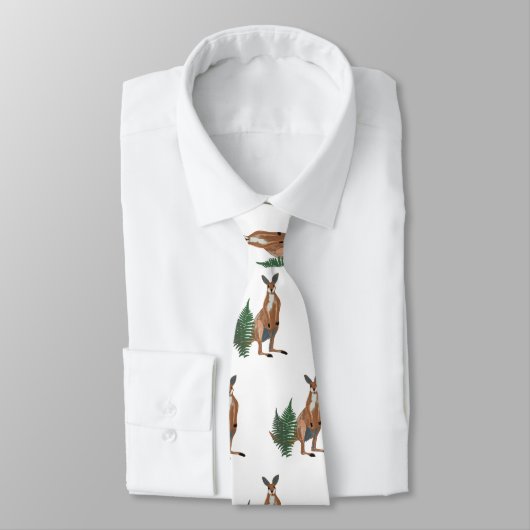 Kangaroo Drawing ネクタイ (タイ)