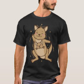 Kangaroo happy with Baby in Bag Tシャツ (正面)