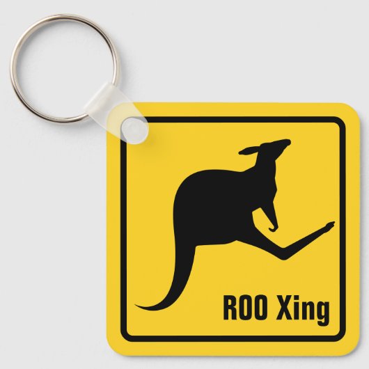 Kangaroo Icon Keychain キーホルダー (正面)