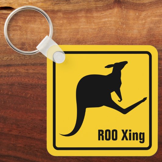Kangaroo Icon Keychain キーホルダー (正面)