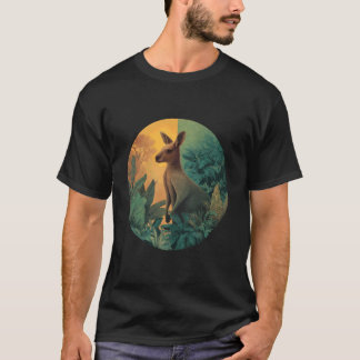 Kangaroo Lover Wildlife Motif Wallaby Animal Graph Tシャツ