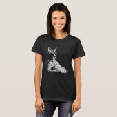 Kangaroo Lover Wildlife Motif Wallaby Animal Graph Tシャツ (正面フル)