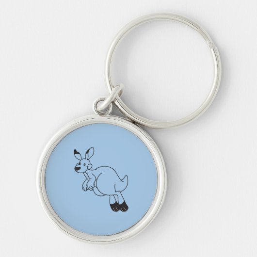 Kangaroo outline キーホルダー (正面)