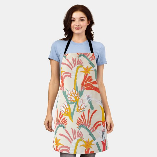 Kangaroo Paw エプロン (着用した状態)