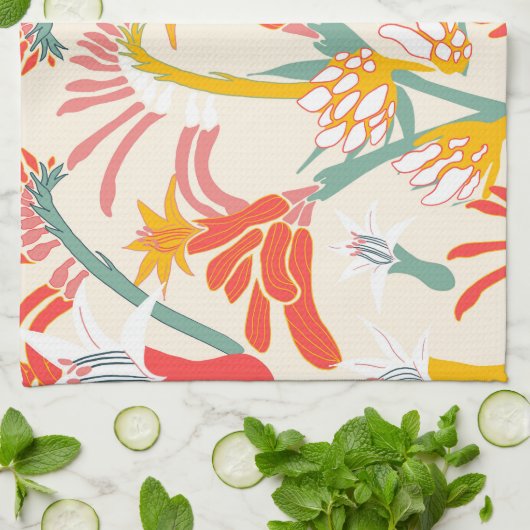 Kangaroo Paw Tea Toowel キッチンタオル (折り畳み)