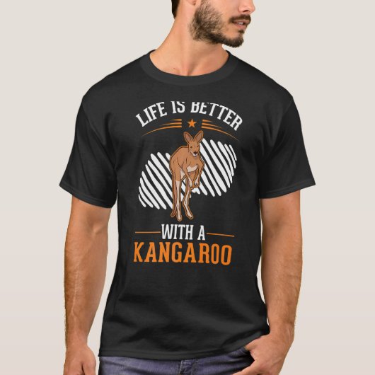 Kangaroo Premiumで生活が良い_1 Tシャツ (正面)