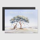 Kangaroo under gumtree with Christmas baubles (正面/裏面)