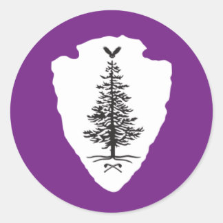 Kanienkeh Mohawk Nationステッカー ラウンドシール