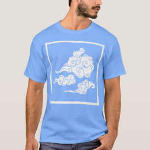 Kanji 日本の Clouds日本レトロ80s 90s Weaboo A Tシャツ