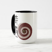 Kanji Art: “Shigure” (Drizzle) – An Autumn Showers マグカップ (正面左)