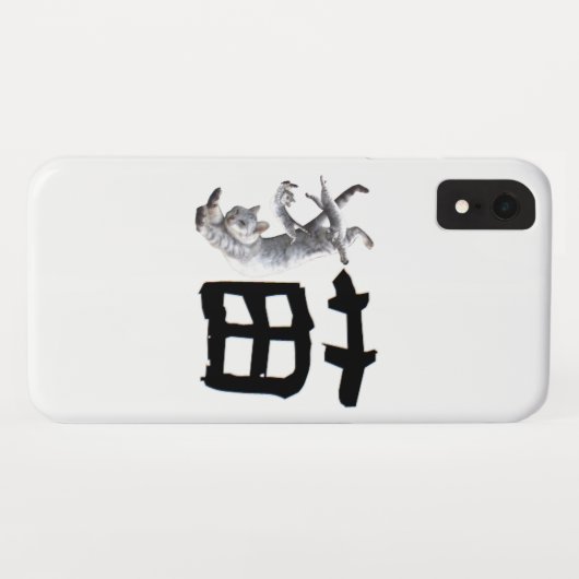 Kanji Cat Case-Mate iPhoneケース (裏面(横))