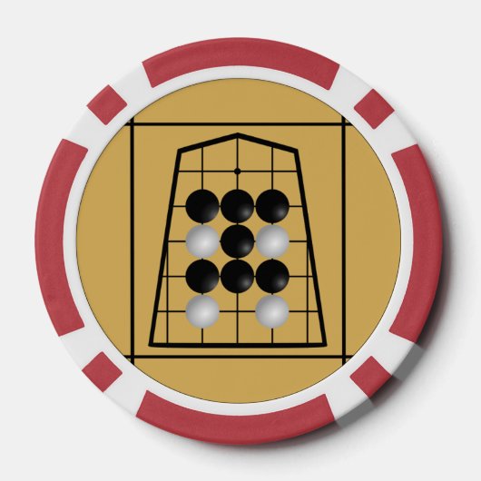 Kanji Clock ポーカーチップ (裏面)