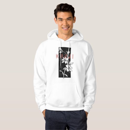 Kanji flower classic design  パーカ (正面フル)