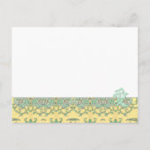 Kanji For Love on金ゴールド結婚式招待状 インビテーションポストカード (裏面)