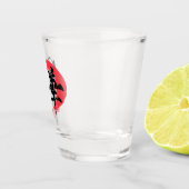 Kanji Gekka/Moonlight Japanese Calligraphy T-Shirt ショットグラス (右)