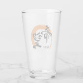 Kanji Kibo/Hope Japanese Calligraphy タンブラーグラス (裏面)