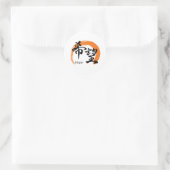 Kanji Kibo/Hope Japanese Calligraphy ラウンドシール (バッグ)