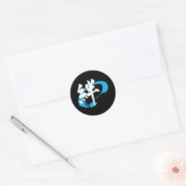 Kanji Kizuna/Bond Japanese Calligraphy ラウンドシール