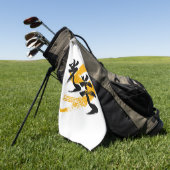 Kanji Kobo/Light Beam Japanese Calligraphy ゴルフタオル (グリーン)