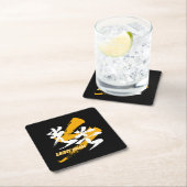 Kanji Kobo/Light Beam Japanese Calligraphy スクエアペーパーコースター (インサイチュ)