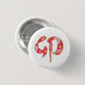 Kanji, New Year, 2023 Button 缶バッジ (正面&裏面)