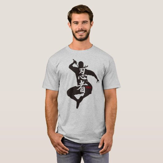 kanji,NINJA Tシャツ (正面フル)