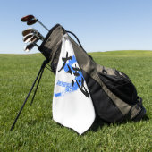 Kanji Taishi/Ambition Japanese Calligraphy ゴルフタオル (グリーン)