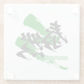Kanji Taizen/Composed Japanese Calligraphy ガラスコースター (裏面)