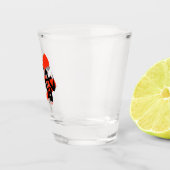 Kanji Tasogare/Dusk Japanese Calligraphy ショットグラス (右)