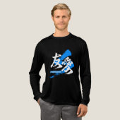 Kanji Yuai/Friendship Japanese Calligraphy トライブレンドＴシャツ (正面全体)