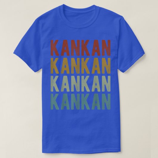 Kankan City Guinea Retro Tシャツ (デザイン正面)