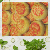 Kanom Pia ขนมเปี๊ยะ ~アジアのお菓子デザート食 キッチンタオル (折り畳み)