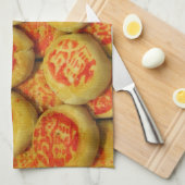 Kanom Pia ขนมเปี๊ยะ ~アジアのお菓子デザート食 キッチンタオル (四つ折り)
