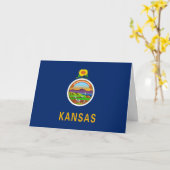 Kansan Flag, Flag of Kansas カード (黄色い花)