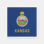 Kansan Flag, Flag of Kansas スタンダードカクテルナプキン (正面)