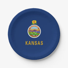 Kansan Flag, Flag of Kansas ペーパープレート